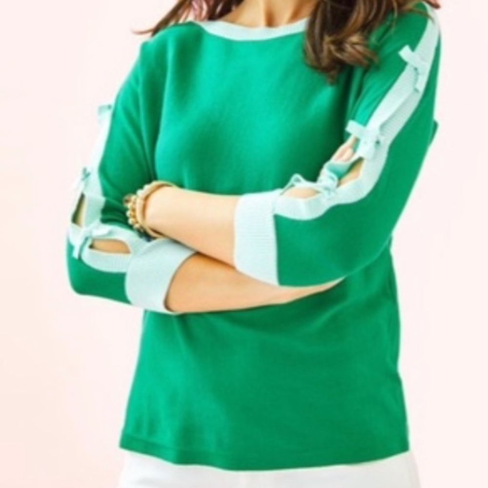 Lilly Pulitzer Green Women's Sweater Top.